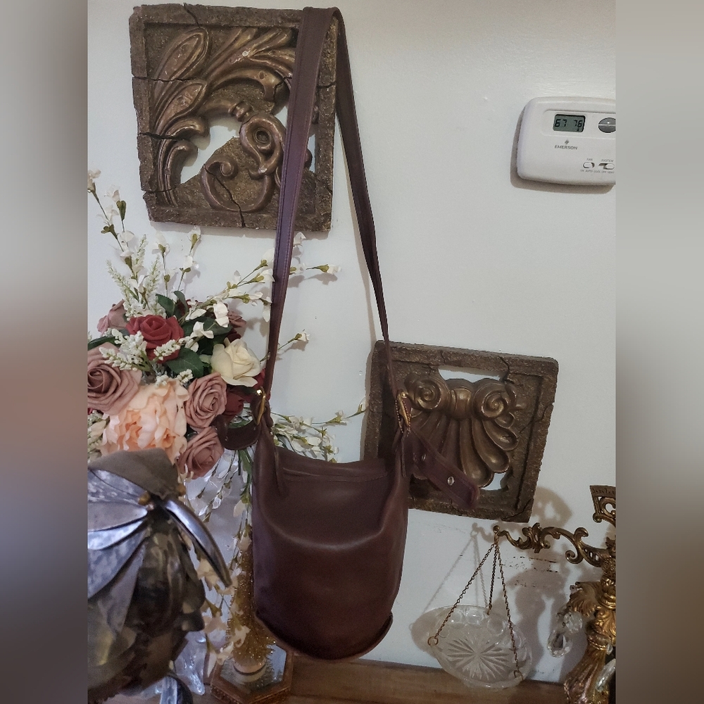 Vintage Helen Berg’s Legacy Duffle Bag Brown Glovetanned Leather